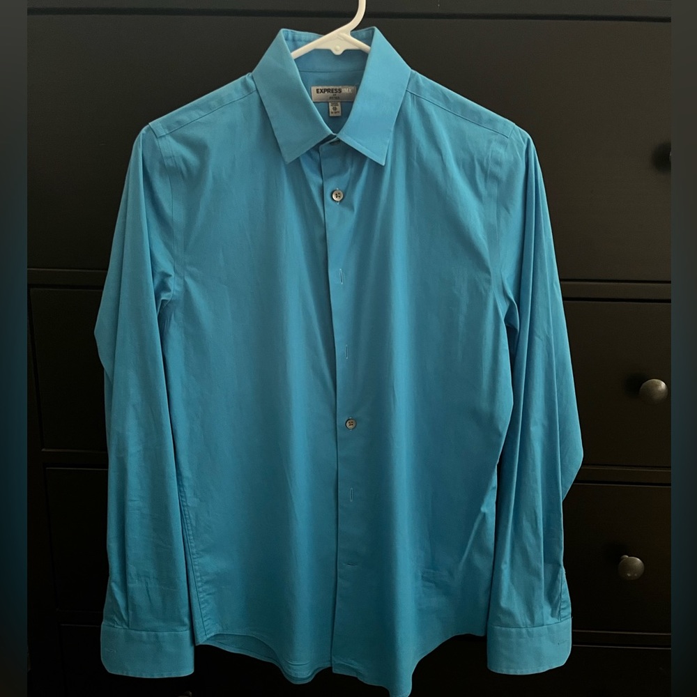 Bright Blue 1MX Dress Shirt